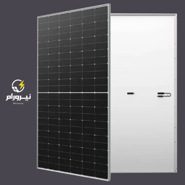 خرید پنل خورشیدی LONGi Hi-MO X10 Explorer | مدل LR7-72HVH با توان 650 وات فروش انواع پنل خورشیدی و اینورتر از نیرورام